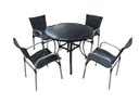 Ver imagem 2 de Kit 4 Cadeiras e Mesa Ascoli, 2 Espreguiçadeiras Bona e Mesa com Ombrelone - Piscina, Jardim, Á - Ta