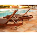 Ver imagem 6 de Kit 4 Cadeiras e Mesa Ascoli, 2 Espreguiçadeiras Bona e Mesa com Ombrelone - Piscina, Jardim, Á - Ta