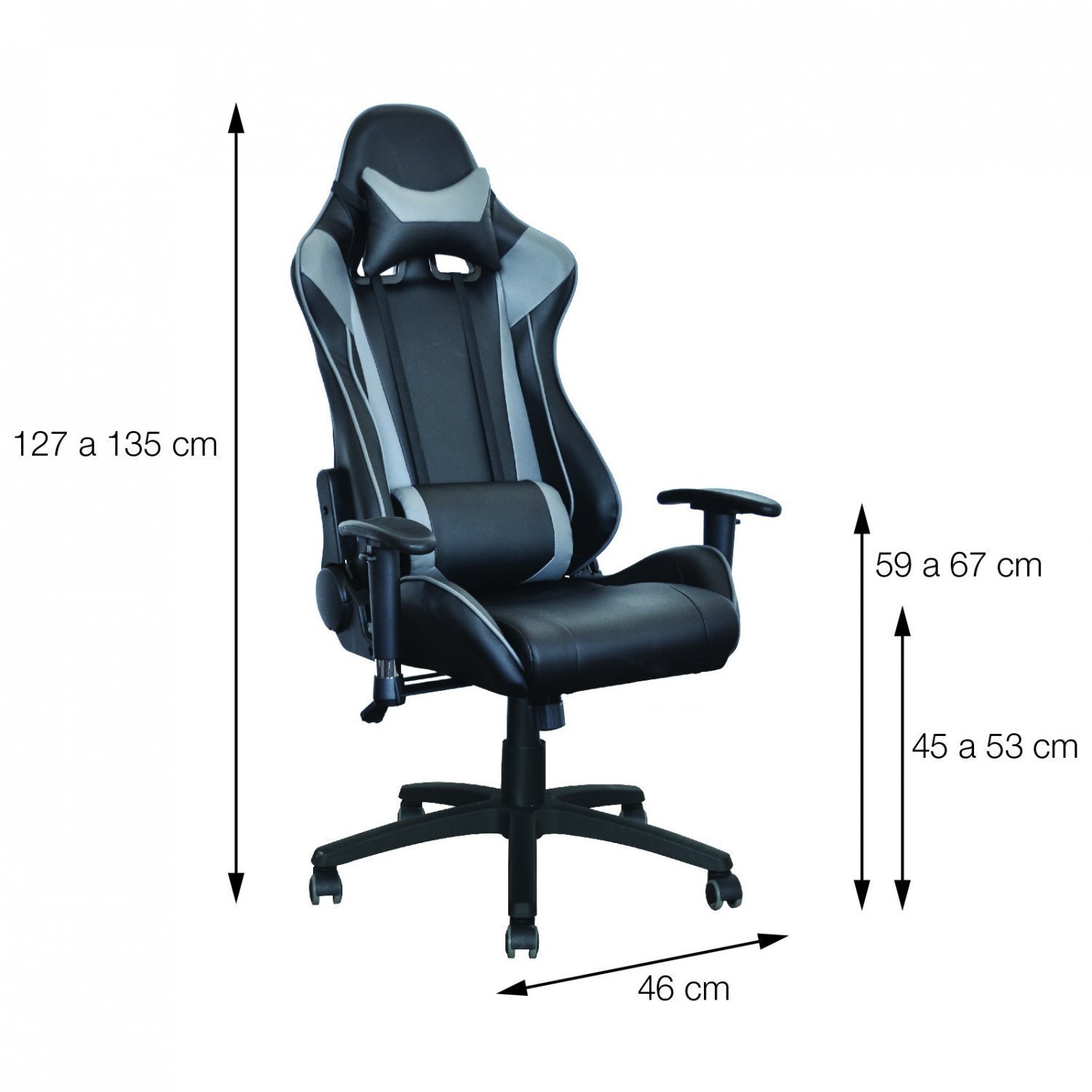 Cadeira Gamer Com Braco Ajustavel F16 3318  - 2