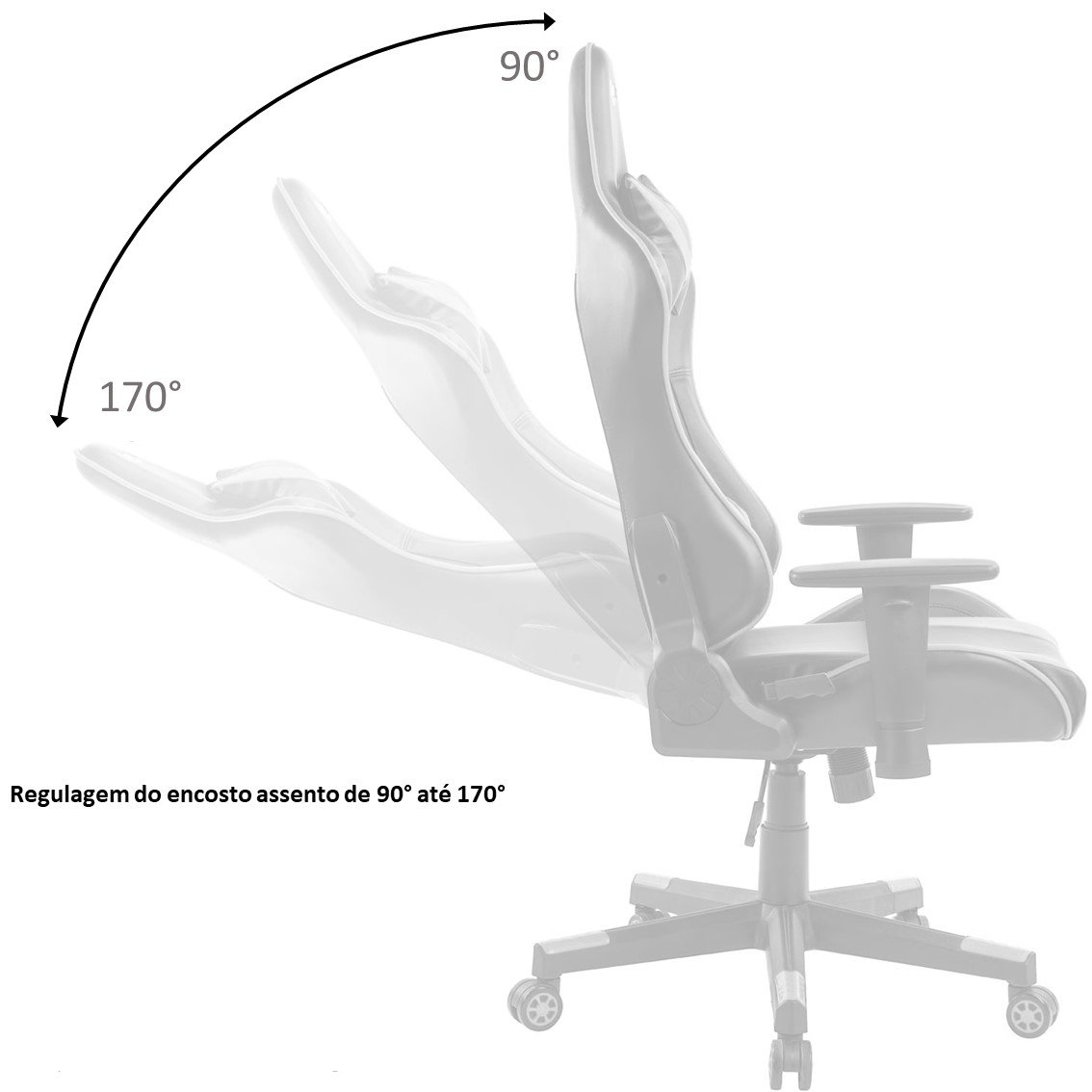 Cadeira Gamer Com Braco Ajustavel F16 3318  - 3