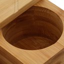 Ver imagem 2 de Saleiro Quadrado em Bambu com Tampa, Bege (natural), 13 X 13 X 7 Cm Lyor