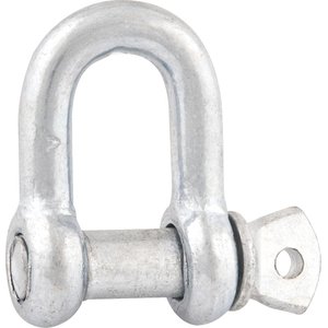 Manilha P/ Cabo Aço 3/16" Reta Leve Galv C/ 2 Pç Cart Vonder