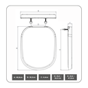 Ver imagem 5 de Assento Tampa Vaso Sanitário Sabatini Icasa Almofadado Preto Durín