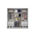 Ver imagem 2 de Guarda Roupa Casal Montebello 6 Portas e 6 Gavetas com Espelho Una Mobília