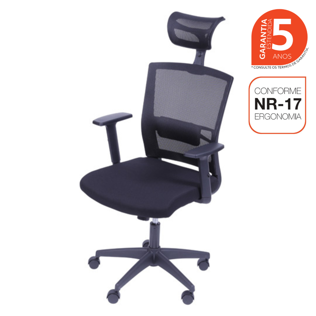 Cadeira Para Escritorio Presidente Nr17 Office 3317  - 3