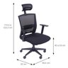 Cadeira Escritorio Presidente Ergonômica NR17 Tela Mesh 3317 - 10