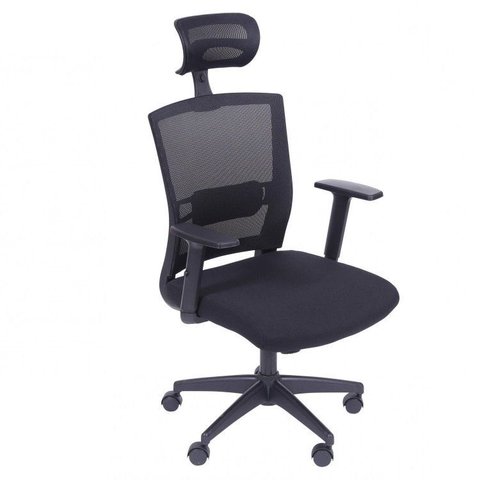 Cadeira Escritorio Presidente Ergonômica NR17 Tela Mesh 3317 Preto