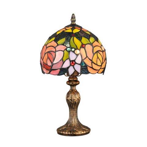 Abajur Tiffany Decorativo para Sala Quarto e Escritório 20x38cm