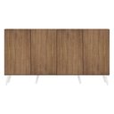 Ver imagem 7 de Aparador Buffet Retrô Multimóveis Veneza 4 Portas FG3556 Rustic/Branco