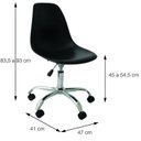 Ver imagem 5 de Cadeira Escritório Eames Giratória com Rodízio Dkr