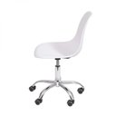 Ver imagem 4 de Cadeira Escritório Eames Giratória com Rodízio Dkr Branco