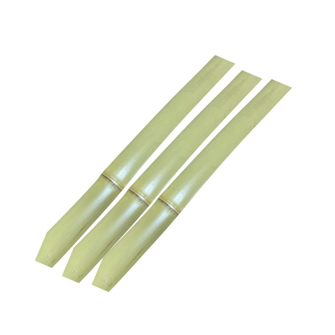 Ripa de Bambu para Artesanato: 1mt X 2.5 a 3.5cm - 20un - 1