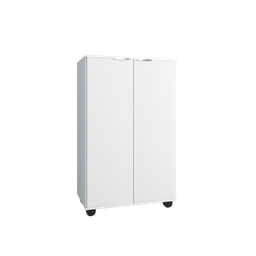 Armário Multiuso para Microondas ou Lavanderia 2 Portas e 2 Prateleiras Pratic Branco - 5