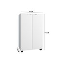 Ver imagem 4 de Armário Multiuso para Microondas ou Lavanderia 2 Portas e 2 Prateleiras Pratic Branco