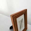 Ver imagem 3 de Porta Retrato Madeira Nobre- Fio Dourado 15 X 20cm