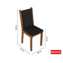 Ver imagem 4 de Kit com 6 Cadeiras Rustic/Preto Madesa