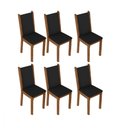 Ver imagem 1 de Kit com 6 Cadeiras Rustic/Preto Madesa