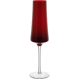 Jg 2pç Taças Champanhe Home&co Latour Vidro 210ml 26x7x7cm Vermelho - 1