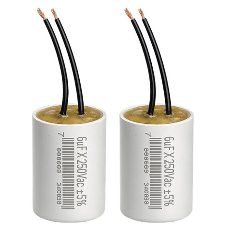 Kit 02 Capacitor Permanente C/cabo 50,0 Uf/250v Trio