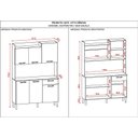 Ver imagem 4 de Kit Cozinha Gênova 6 Portas Freijó Gris - Kits Paraná