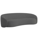 Ver mais imagens de Kit Sofá 3 Lugares 180cm e 2 Poltronas Orgânica Luxo Recepção Amore Linho Cinza Escuro - Amarena Móv