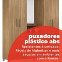 Ver mais imagens de Guarda-Roupa Capelinha com Espelho 4 Portas Persia Marrom/Amendola Touch