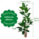Ver imagem 2 de Kit 2 Arvore Artificial Bananeira Tropical Grande sem Vaso Decoração