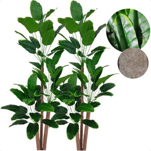 Kit 2 Arvore Artificial Bananeira Tropical Grande sem Vaso Decoração