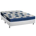 Ver imagem 1 de Cama Box Casal: Colchão Anatômico Ortobom D28/EP Fort Tech ISO 60 + Base CRC Courano White(138x188)