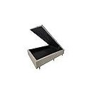 Ver imagem 3 de Base de Cama Box Cor Areia com Baú Casal Linhão 1,38x1,88cm Pistão a Gás