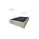 Ver imagem 6 de Base de Cama Box Cor Areia com Baú Casal Linhão 1,38x1,88cm Pistão a Gás