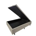 Ver imagem 2 de Base de Cama Box Cor Areia com Baú Casal Linhão 1,38x1,88cm Pistão a Gás