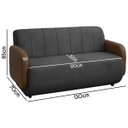 Ver imagem 6 de Sofá Orgânico Curvo Malbec 2 Lugares 130cm Bouclê Facto - Sofa Store:bouclê Cinza Grafite