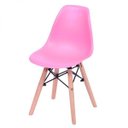Ver imagem 1 de Cadeira Infantil Dkr Kids – Assento em Polipropileno, Base em Madeira, Design Moderno