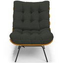 Ver imagem 6 de Kit 2 Poltronas Decorativas Sala de Estar Costela L02 Linho Verde - Lyam Decor