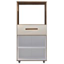 Ver imagem 5 de Balcao Multiuso Forno 2p 1g 60 Cm Luna Savana Off White Mobbs