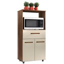 Ver imagem 1 de Balcao Multiuso Forno 2p 1g 60 Cm Luna Savana Off White Mobbs