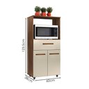 Ver imagem 3 de Balcao Multiuso Forno 2p 1g 60 Cm Luna Savana Off White Mobbs