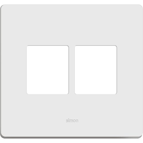 Placa 4x4 4P Branco Simon