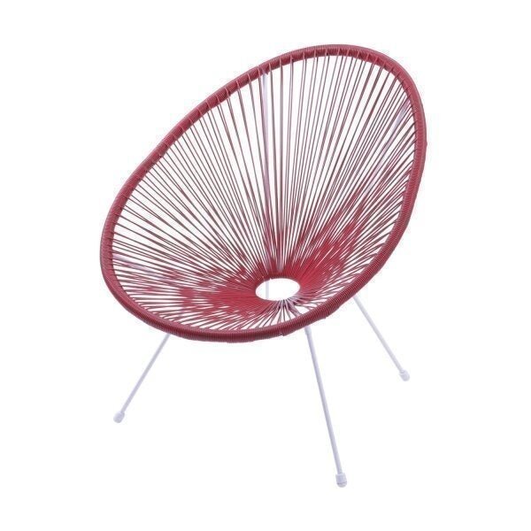 Cadeira Acapulco em Aço e Cordas de PVC 1160 Or Design - 1