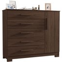 Ver imagem 1 de Cômoda Pietra Café 1 Porta 5 Gavetas Jcm Movelaria