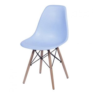 Cadeira Eames Base de Madeira 