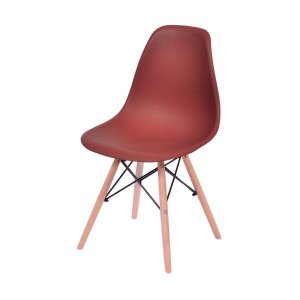 Cadeira Eames Base de Madeira 