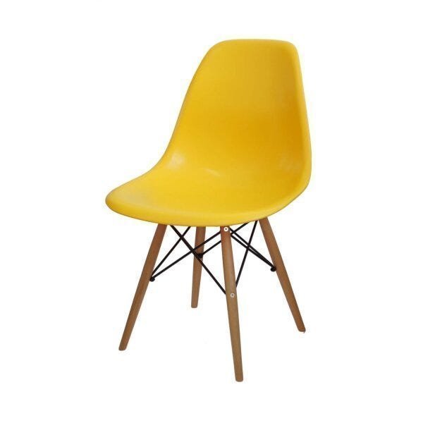 Cadeira Eames Base de Madeira 