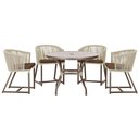 Ver imagem 1 de Mesa com 4 Cadeiras e Noronha Estofado 9 Trama Original Rami