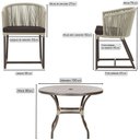 Ver imagem 2 de Mesa com 4 Cadeiras e Noronha Estofado 9 Trama Original Rami