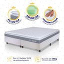Ver imagem 4 de Conjunto Box Branco Durban Cinza Espuma D28 Queen 158x198x57 - King House