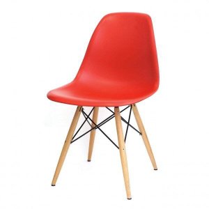 Cadeira Eames Base de Madeira