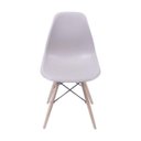 Ver imagem 3 de Cadeira Dkr PP Base Madeira – Assento em Polipropileno, Design Moderno, Suporta 120kg
