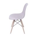 Ver imagem 4 de Cadeira Dkr PP Base Madeira – Assento em Polipropileno, Design Moderno, Suporta 120kg